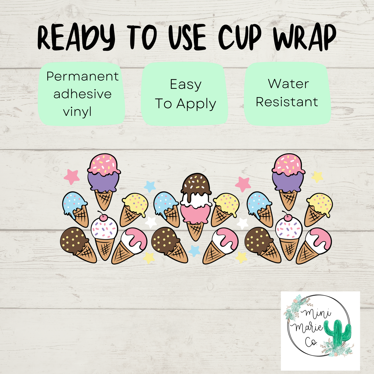 Ice Creams 16oz Libbey Glass Wrap