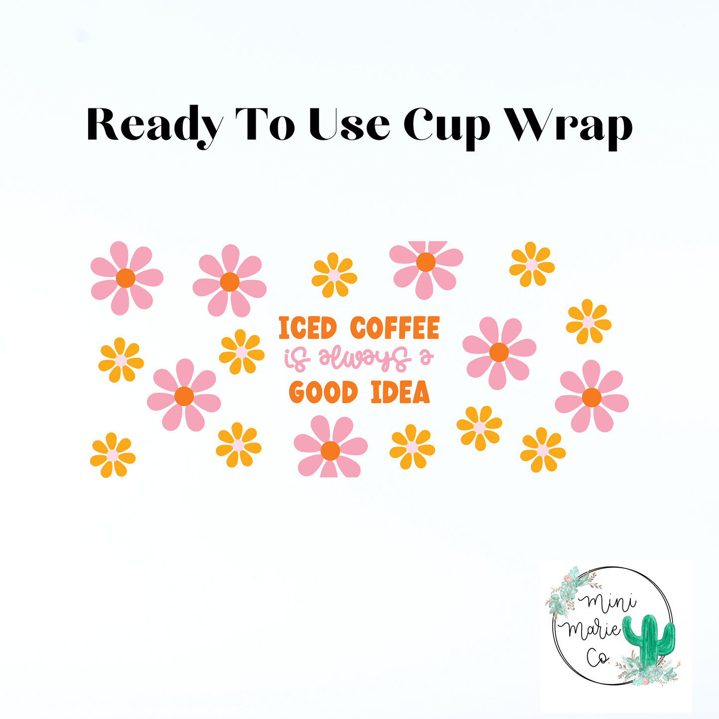 Iced Coffee Is Always A Good Idea 16oz Libbey Glass Wrap