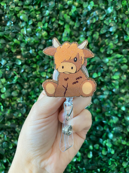 Highland Cow Badge Reel