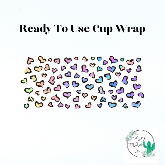 Cute Leopard 16oz Libbey Glass Wrap