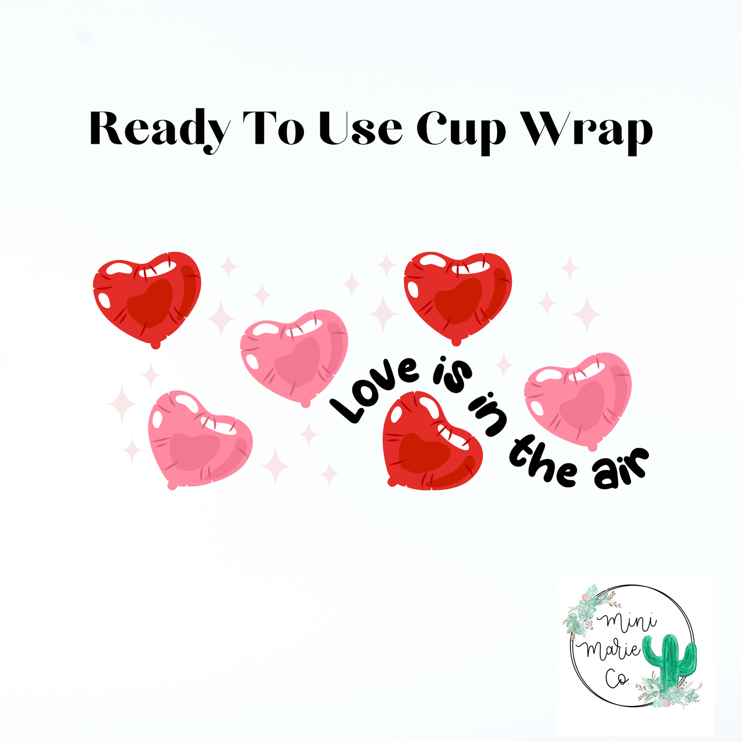 Love is in the Air 16oz Libbey Glass Wrap