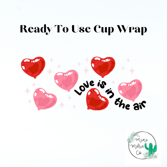 Love is in the Air 16oz Libbey Glass Wrap