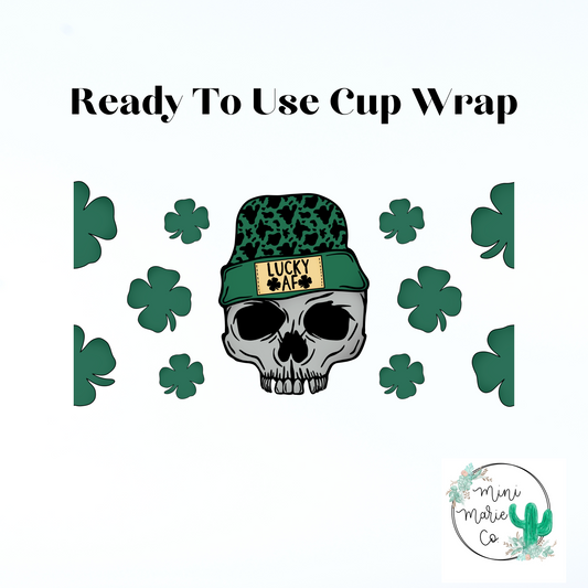 Lucky AF 16oz Libbey Glass Wrap