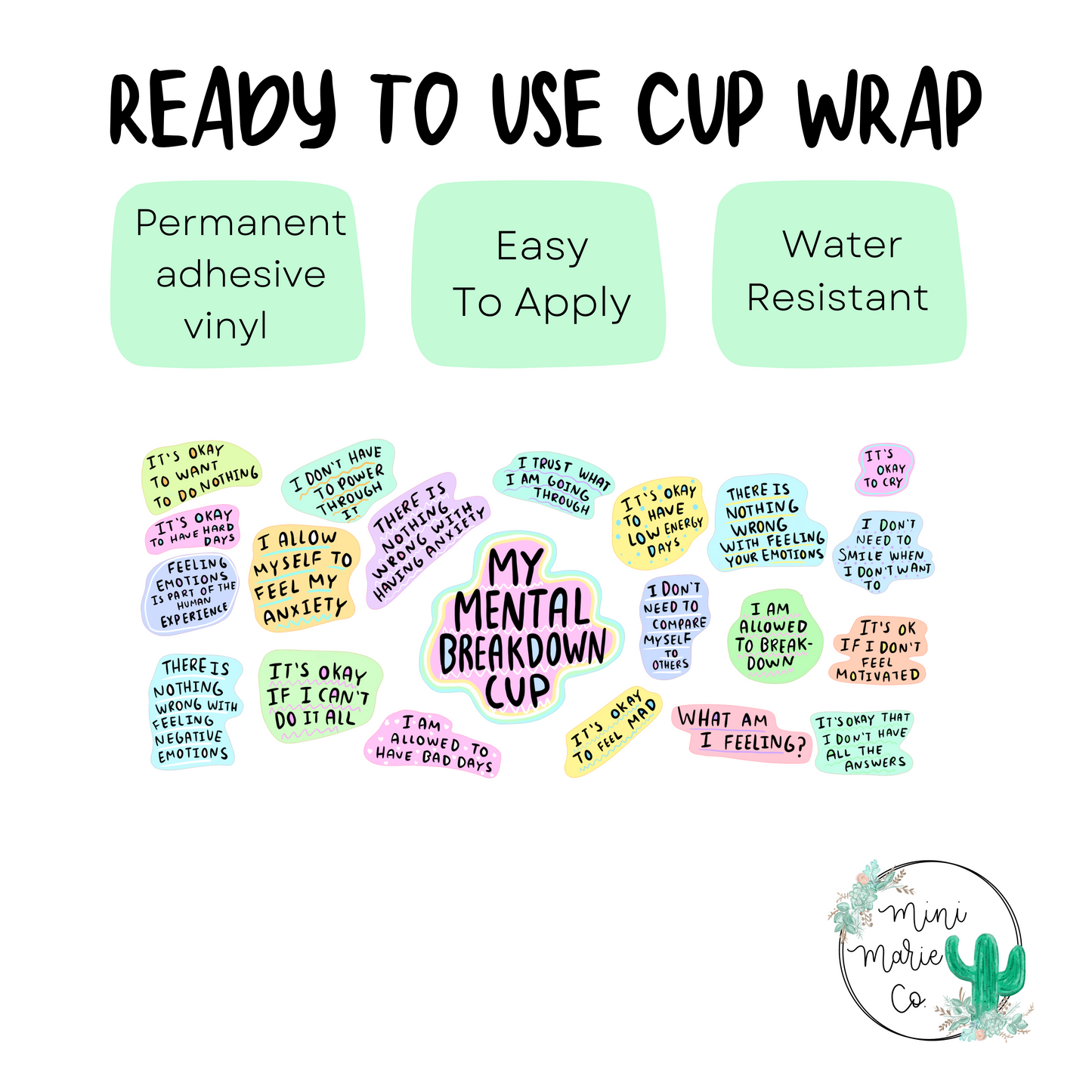 Mental Health Breakdown 16oz Libbey Glass Wrap