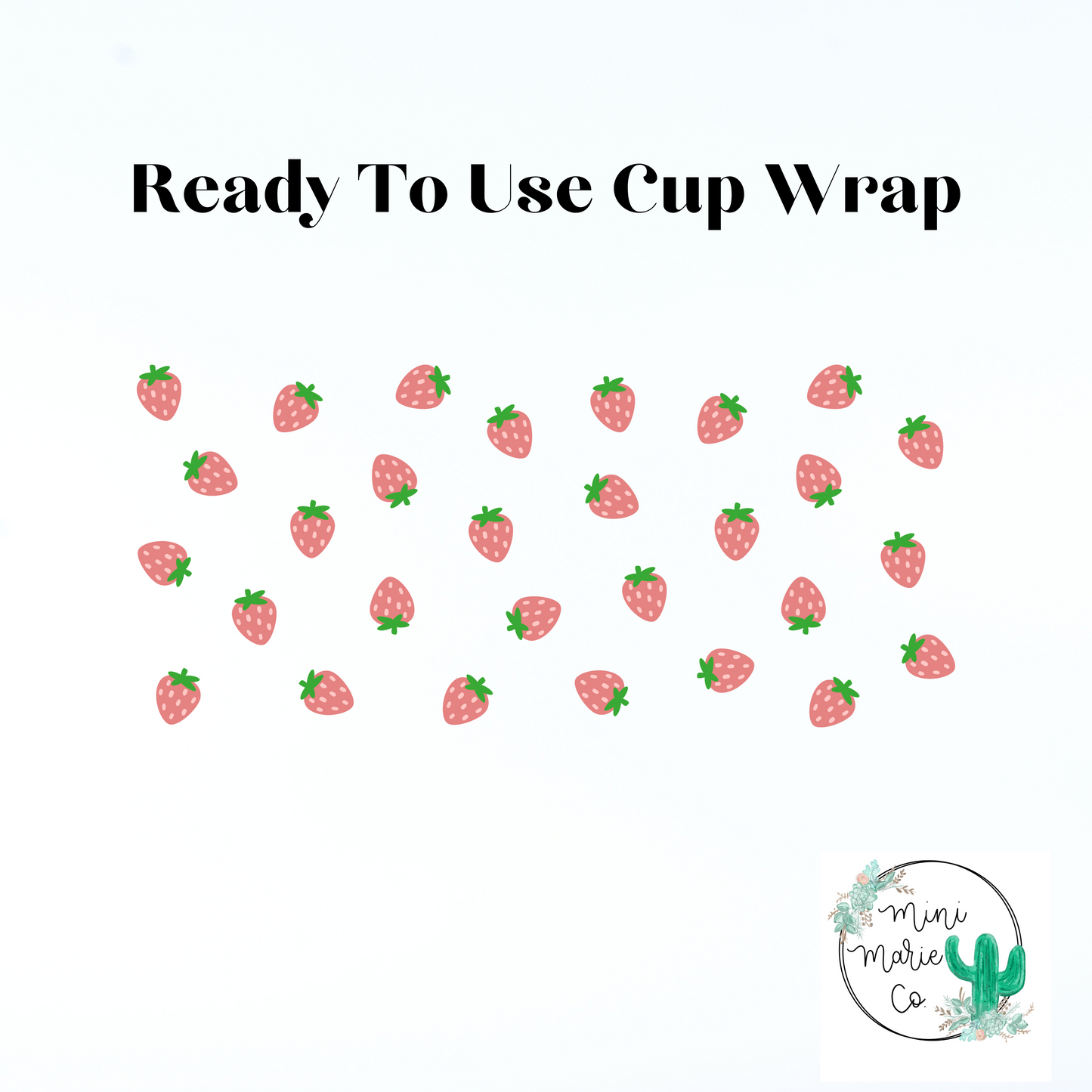Mini Strawberries 16oz Libbey Glass Wrap