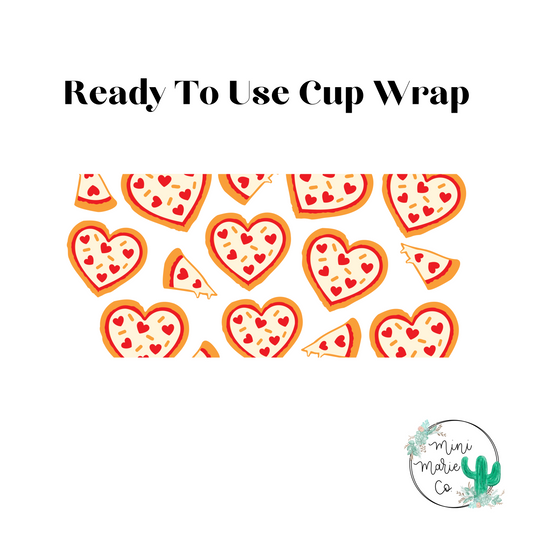 Pizza Heart 16oz Libbey Glass Wrap