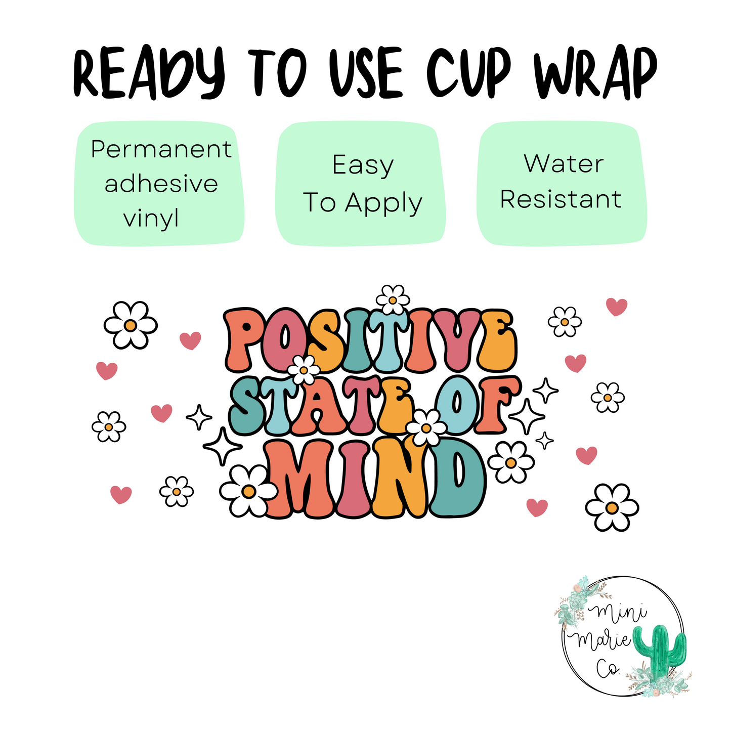 Positive State of Mind Libbey Glass Wrap 16oz