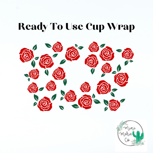 Rose 24oz WithHole Cold Cup Wrap