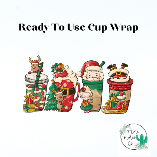 Santa Libbey Glass Wrap