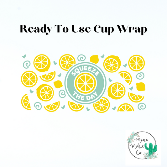 Squeeze The Day 16oz Libbey Glass Wrap