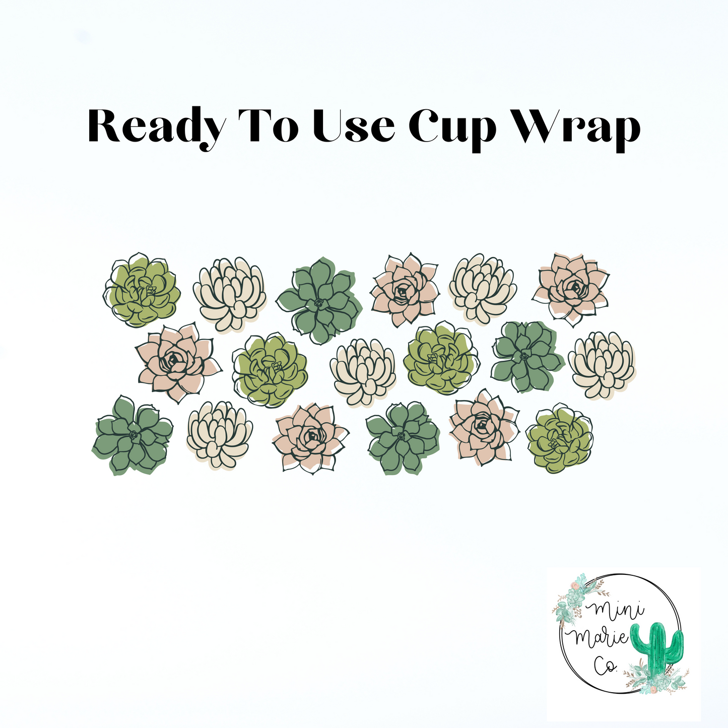 Succulent 16oz Libbey Glass Wrap