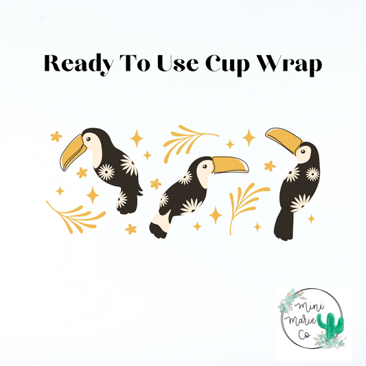 Toucan 16oz Libbey Glass Wrap